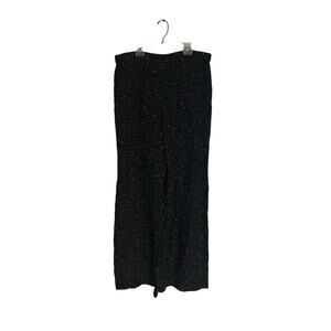 CHANEL Black Tweed Dress Pants Size 46